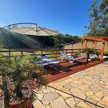 Villa Linda Chacará Com Piscina Climatizada Socorro  Esterno foto